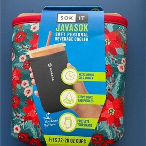 Javasok Floral Red Beverage Cooler